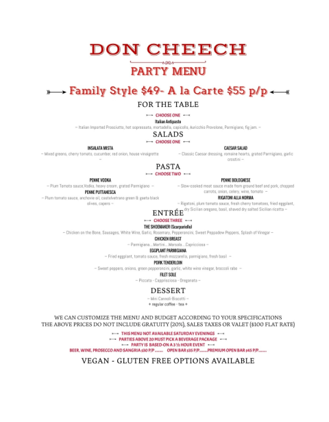 Private event at Don Cheech